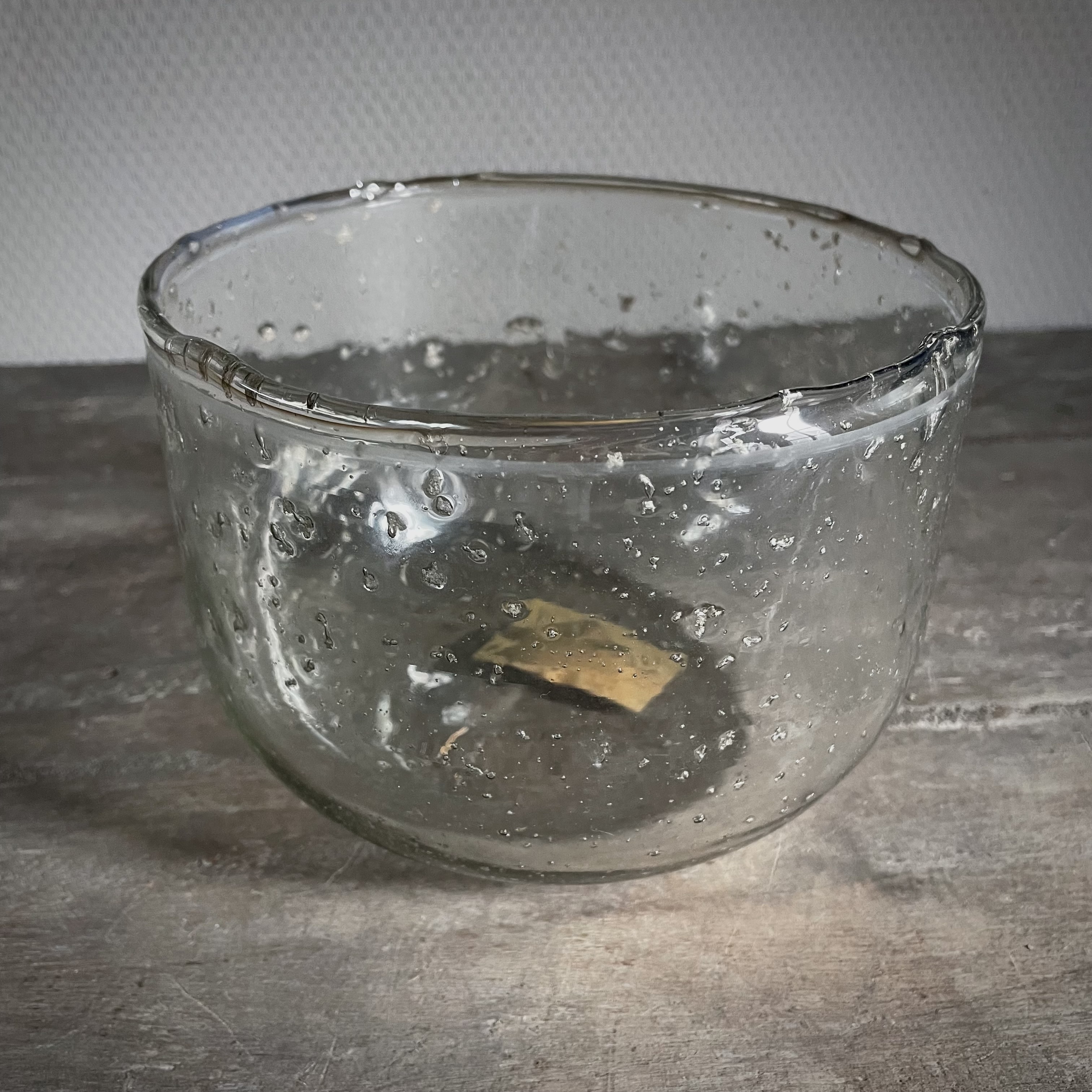 Transparant windlicht 'Bubble'  ( Ø 15,5 cm.)