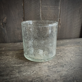 Windlicht steenslag 'Luksa' (H 10 cm)