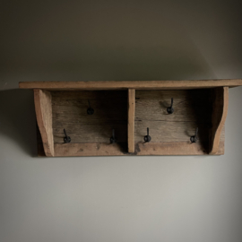Regaal/ kapstok wagon hout (Br 90 cm)