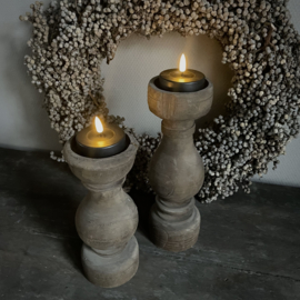Set van 2 grote LED waxines 3D vlam (Dia 7 cm)