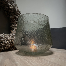 Windlicht 'Bubble' bol M ( Ø 14 cm.)