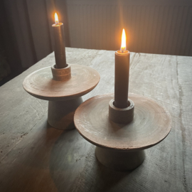 Houten kandelaar 'Bisa' Be Uniq L ( 12 cm.)