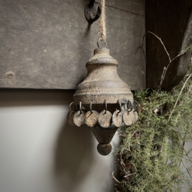 Metalen klos 'muntjes' (H 17 cm)