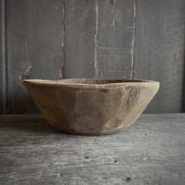 Oud houten schaaltje 7 ( Dia 21 cm)