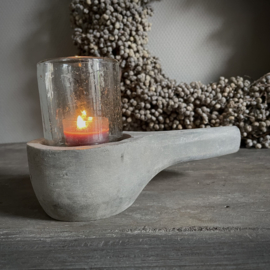 Houten lepel/ bowl M (L 20,5 cm)