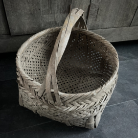 Authentieke Chinese pluk mand k (H 45 cm)