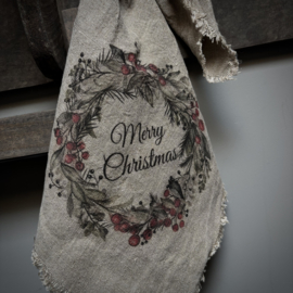 Shabby linnen 'krans' (45x45 cm)