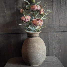 Oude Nepalese bol pot XL (H 35,5 cm)