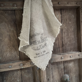 Shabby linnen  'Créme de Son' (45x45 cm)