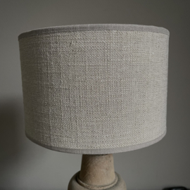 Unieke houten balusterlamp inclusief kap  (H 45 cm)