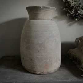 Authentieke houten Nepalese pot XXL (H 48 cm)