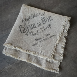 Shabby linnen  'Créme de Son' (45x45 cm)