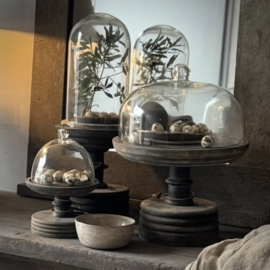 Plateau met glazen stolp 'bonbon' Aura Peeperkorn