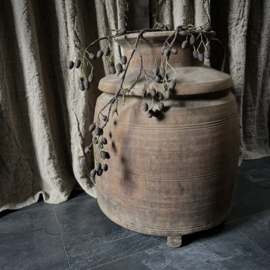 Authentieke houten Naga pot (H 46 cm)