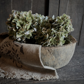 Houten schaal/ bowl 'Naga' ( Dia 30 cm)