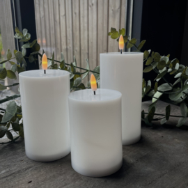 Set van 3 outdoor LED kaarsen 'Wit'
