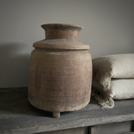 Authentieke houten Naga pot (H 46 cm)