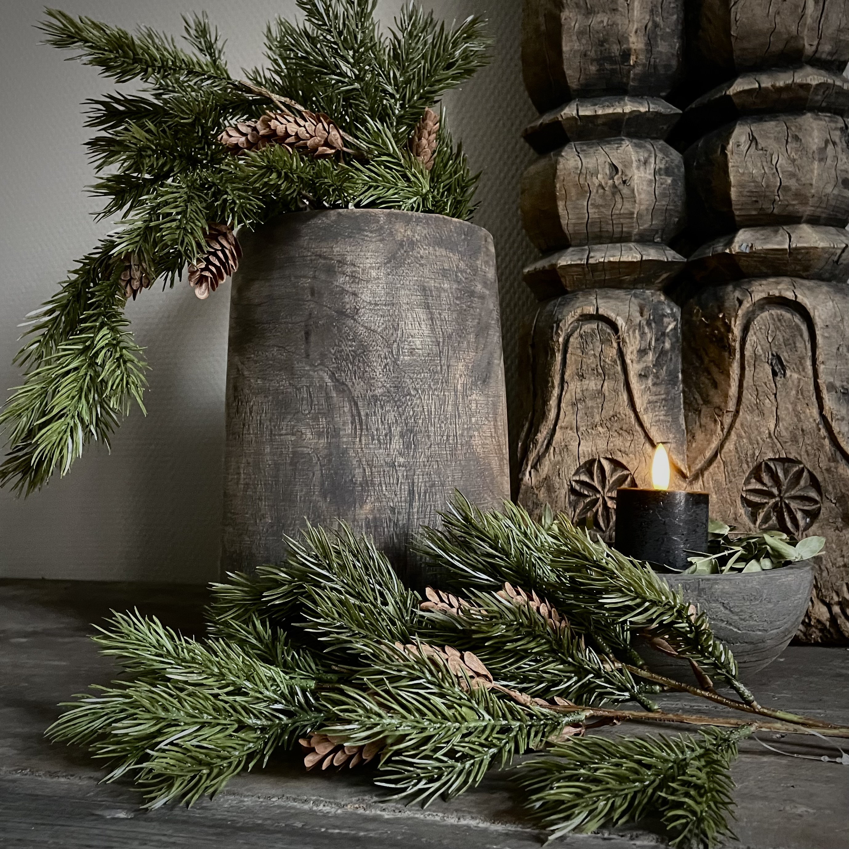 Pine branch 'kunst' (L 65 cm)
