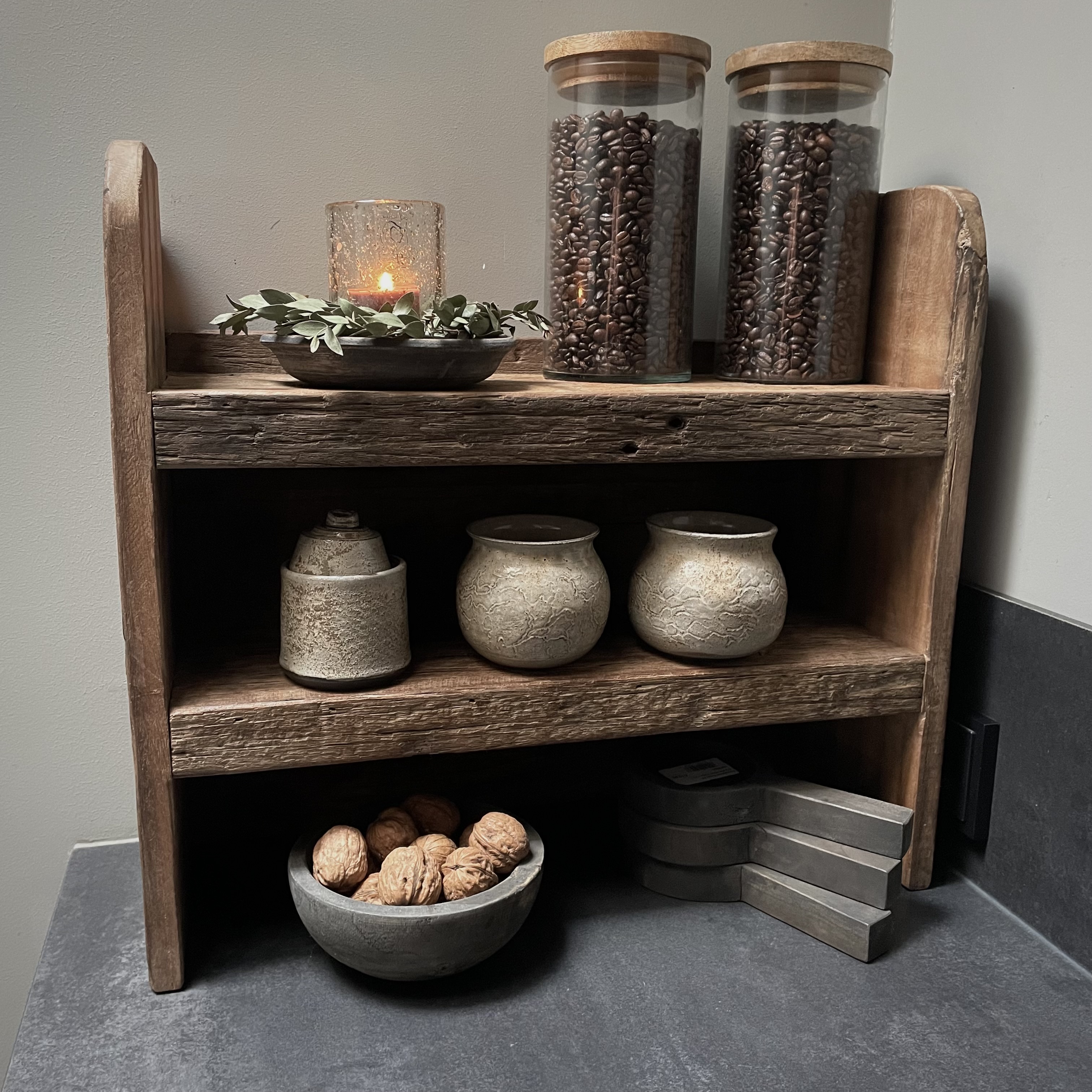 Zwaar houten rek 'truckbody wood' (Br 50 cm)