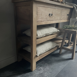 Houten dressoir met 2 lades (120  breed)