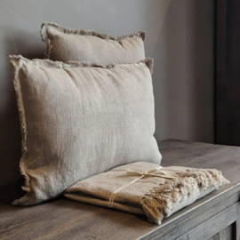 Linnen sierkussen 'Azra' beige Luksa (br 60 x 40 cm)