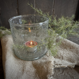 Windlicht steenslag 'Luksa' (H 10 cm)