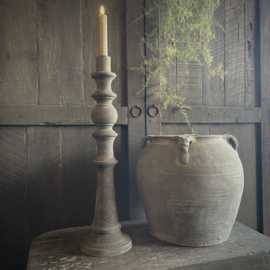 Massief houten kandelaar Luksa 'Carma' ( 48 cm.)