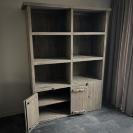Open vakkenkast 'Driftwood' (200 cm hoog)