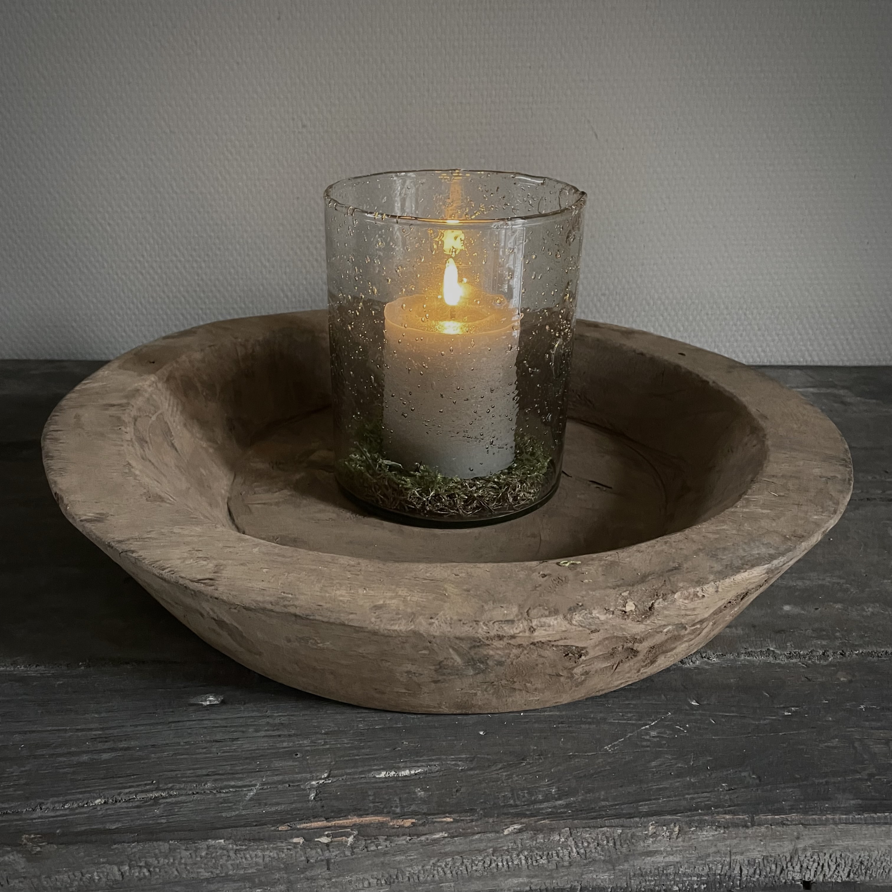 Oude houten schaal Nr 116  (Ø 41 cm)