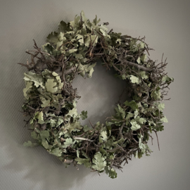 Bonsai krans met eikenblad  (Ø 50 cm)