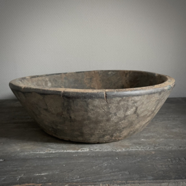 Oude houten schaal Nr 119  (Ø 41,5 cm)