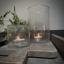 Bubbel windlicht (H 15 cm)