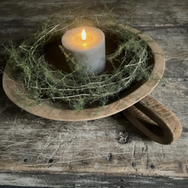 Houten schaal met handvat (L 47,5 cm)