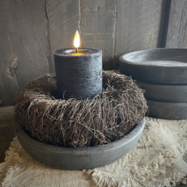 Aardewerken schaal  ( Dia 21,5 cm.)