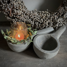 Houten lepel/ bowl L (L 24,5 cm)
