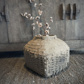 Authentieke Chinese leemmand w (33 cm hoog)