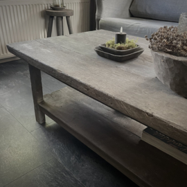 Zware houten salontafel (120 x 70)
