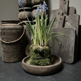 Houten schaaltje 'Nieuw' (Ø 19,5 cm)