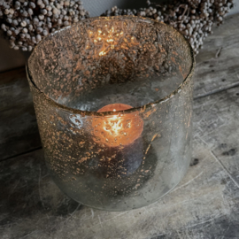 Windlicht 'Bubble' bol M ( Ø 14 cm.)