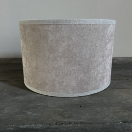 Lampenkap Taupe 'velvet' (Ø 20 cm.)