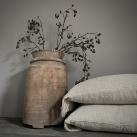 Authentieke houten Naga pot (H 49 cm)