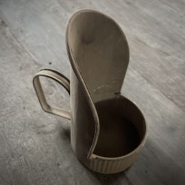 Metalen kandelaar (H 16 cm)