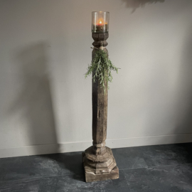 Oude Indische pilaar (H 100 cm.)