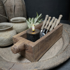 Houten bakje (L 25 cm)