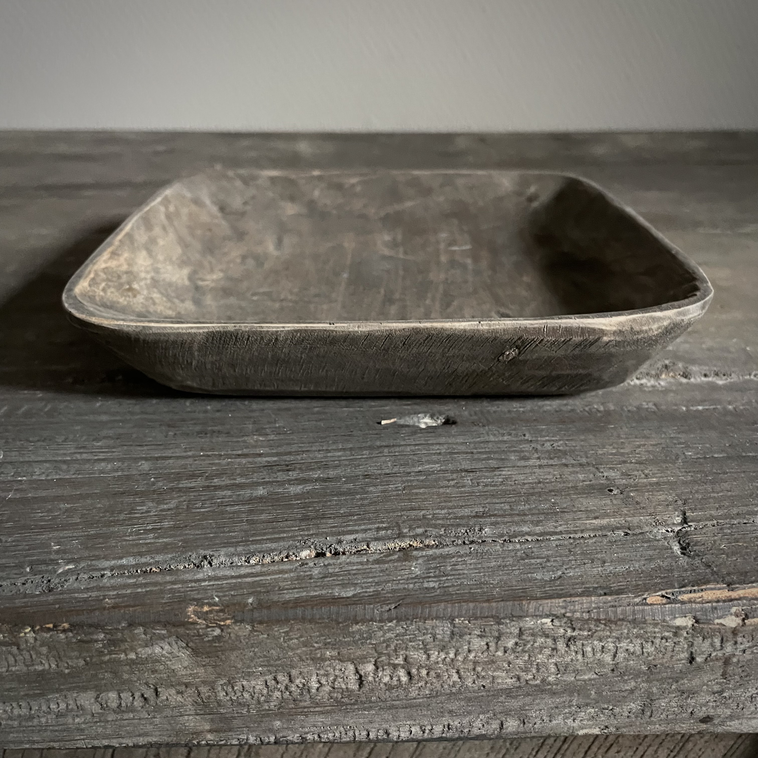 Houten vierkant schaaltje (18 x 18 cm)