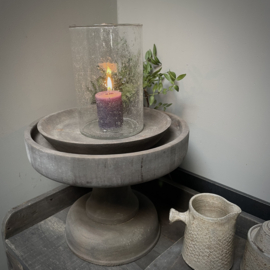 Bubbel windlicht (H 15 cm)