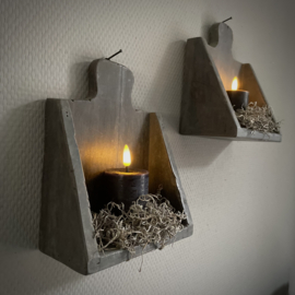 Set van 2 houten bakjes.