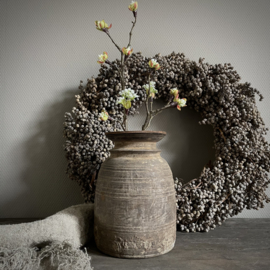 Oude Nepalese pot  NR133 (H 23 cm)