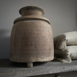 Authentieke houten Naga pot (H 46 cm)