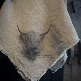 Shabby linnen  'Hooglander' (45x45 cm)